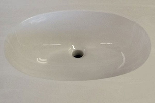 Oval Bowl - Cultured marble or granite sink style